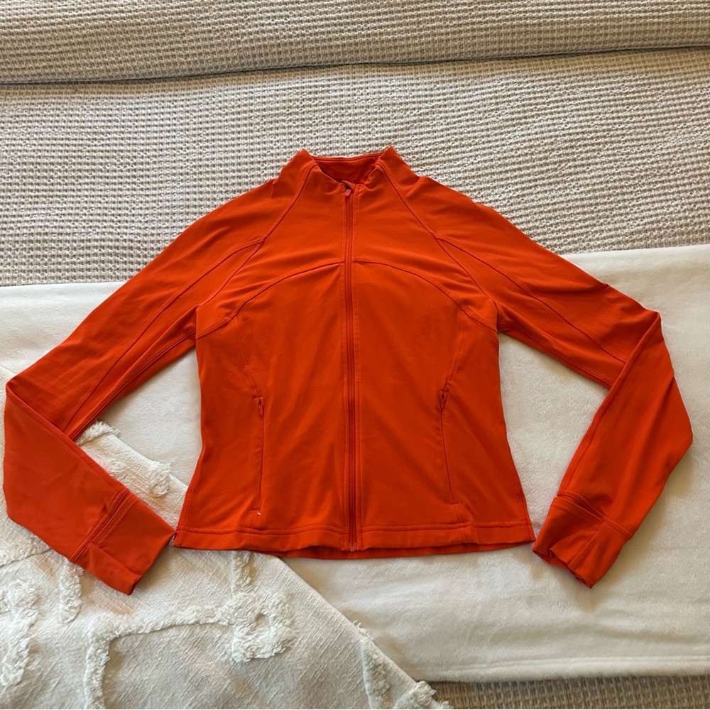 Lululemon Nulu Cropped Define Jacket - warm coral